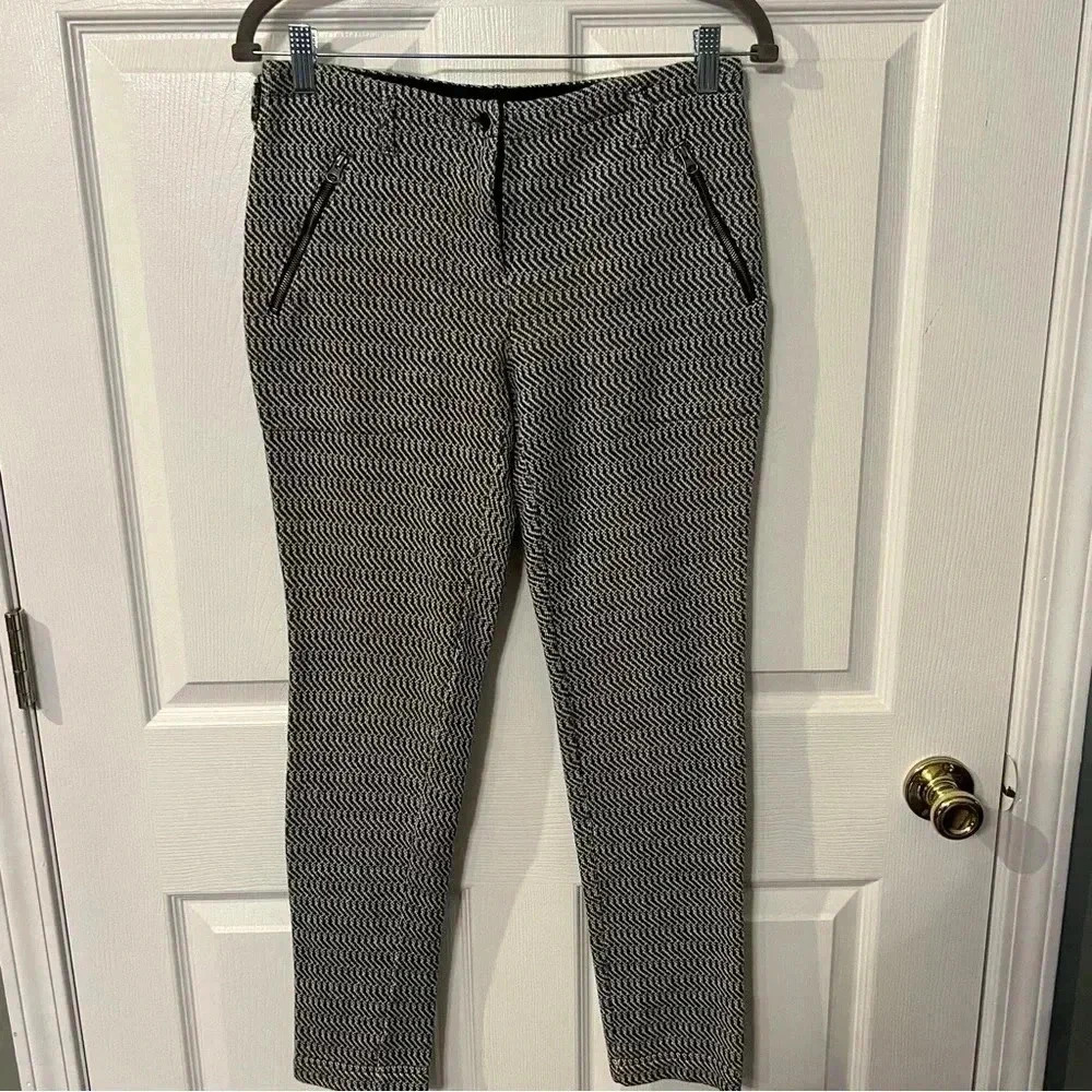 Anthropologie Saturday Sunday Brand Herringbone Ankle Pants Womens Size XS GUC